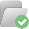 Folder Grey Check icon